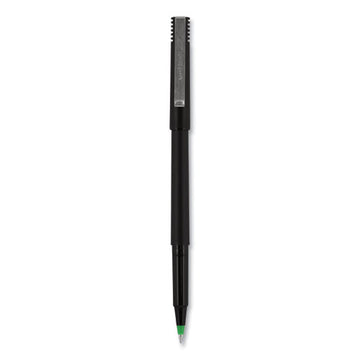 uni-ball® Roller Ball Pen, Stick, Fine 0.7 Mm, Green Ink, Black Matte Barrel, Dozen freeshipping - TVN Wholesale